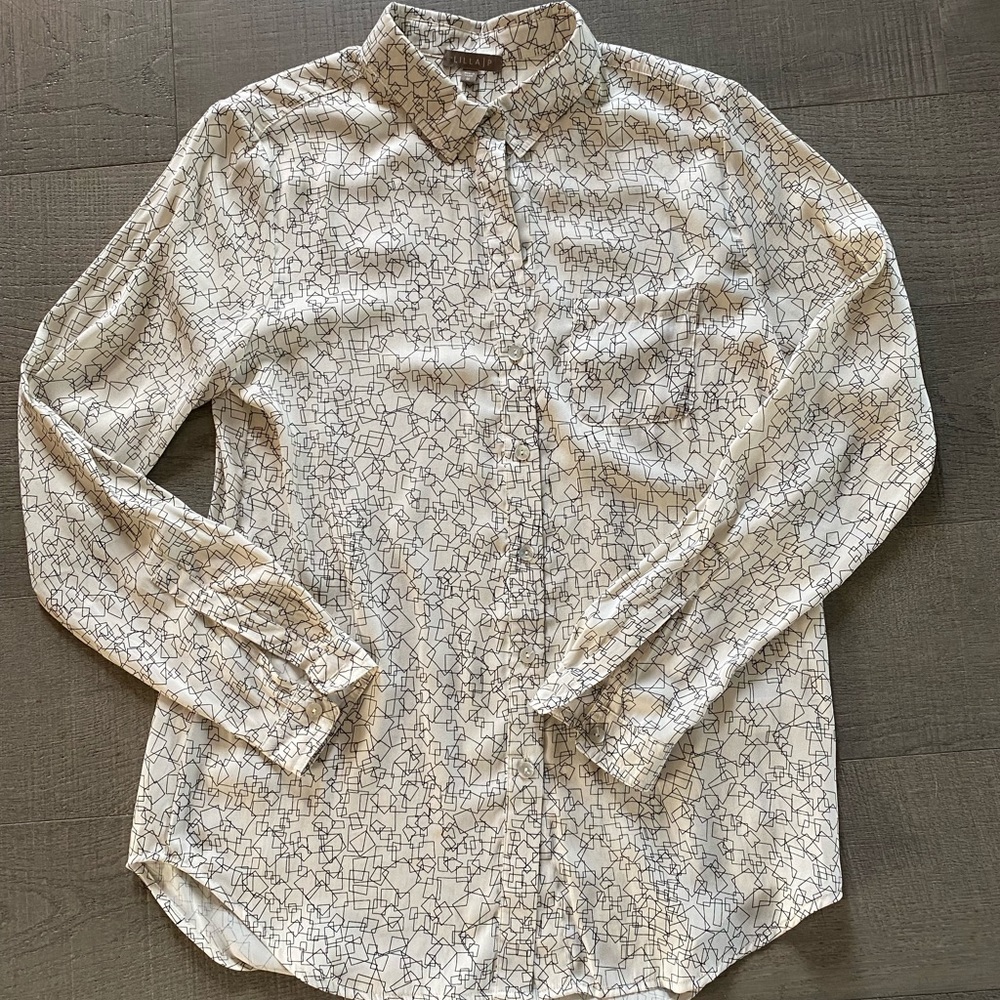 Lila P Print Blouse